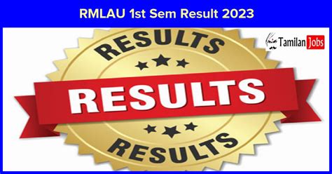 RMLAU Result 2023: Check Exam Results .